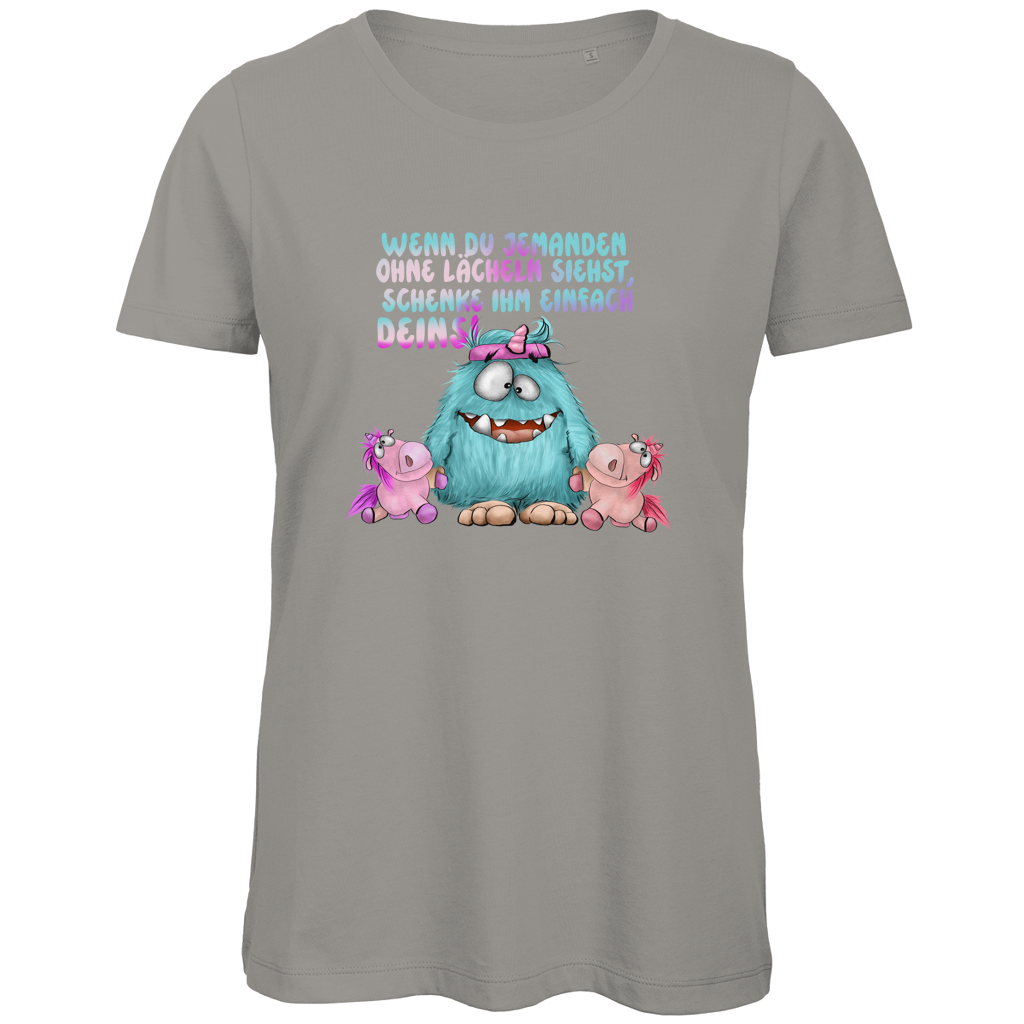 Damen Premium Bio T-Shirt Laecheln