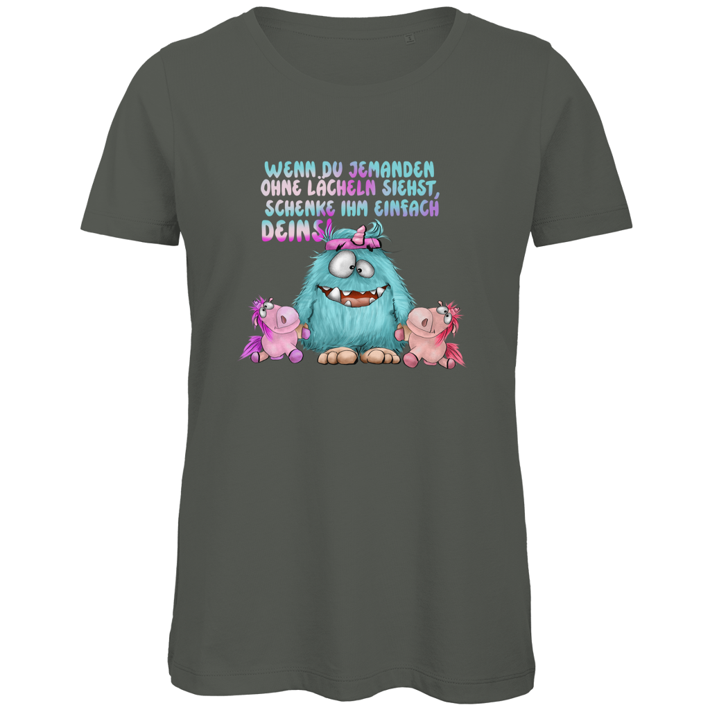 Damen Premium Bio T-Shirt Laecheln