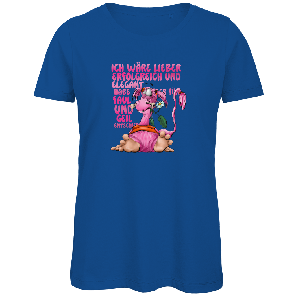 Damen Premium Bio T-Shirt Ich wäre lieber erfolgreich und elegant...