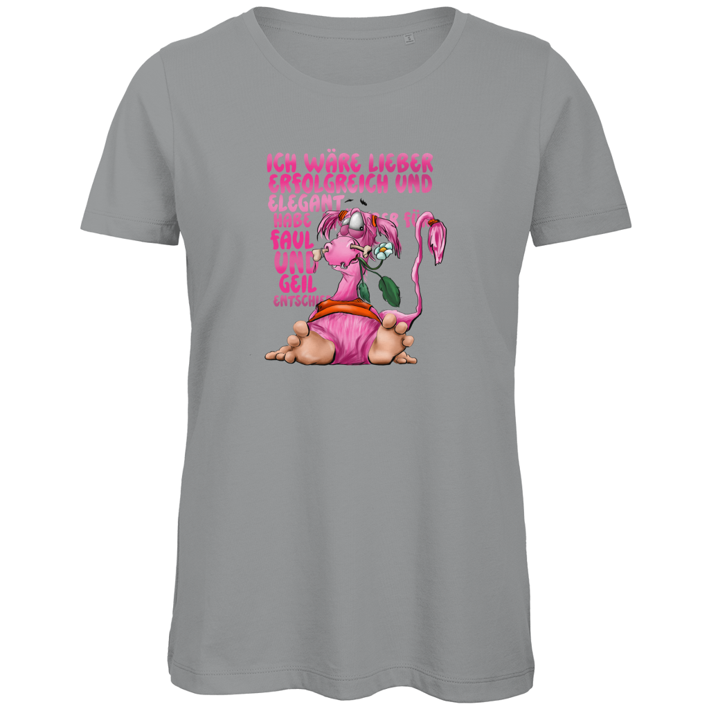 Damen Premium Bio T-Shirt Ich wäre lieber erfolgreich und elegant...