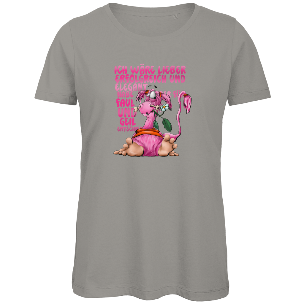 Damen Premium Bio T-Shirt Ich wäre lieber erfolgreich und elegant...