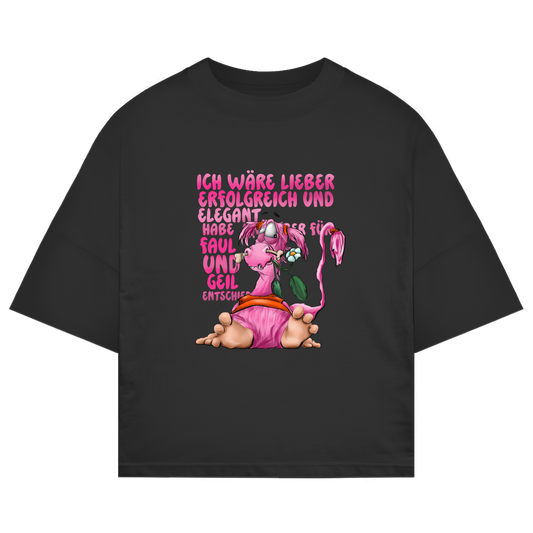 ST/ST Oversize T-Shirt Ich wäre lieber erfolgreich und elegant...