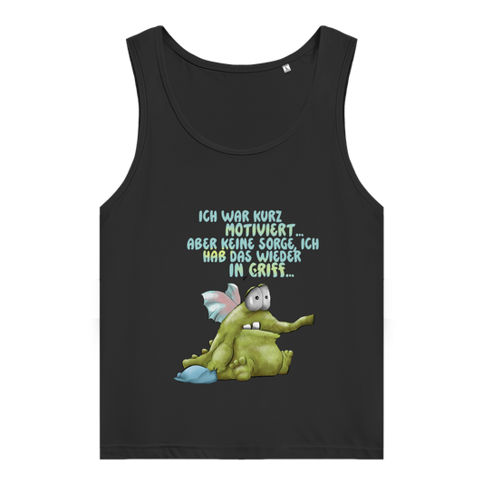 Damen Premium Organic Tank Top Ich war kurz motiviert, Design 1