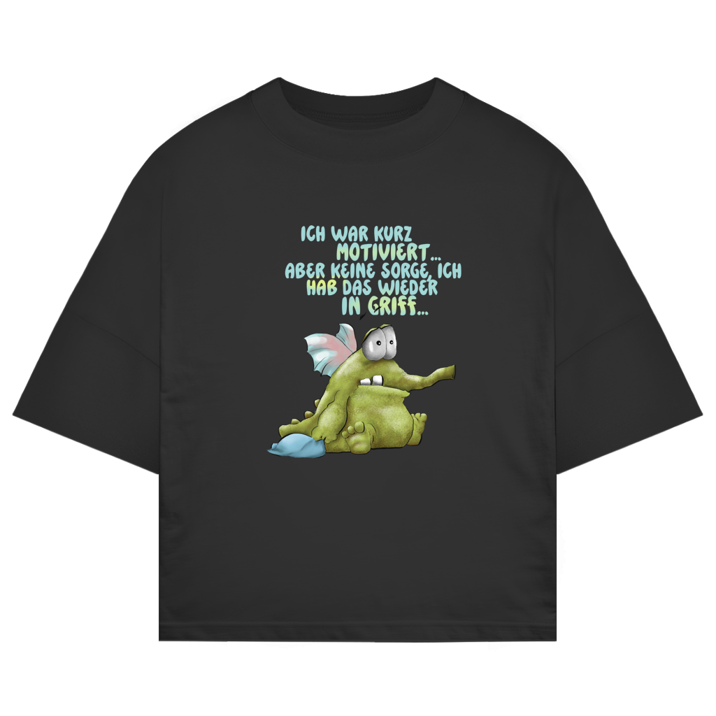 ST/ST Oversize T-Shirt Ich war kurz motiviert, Design 1
