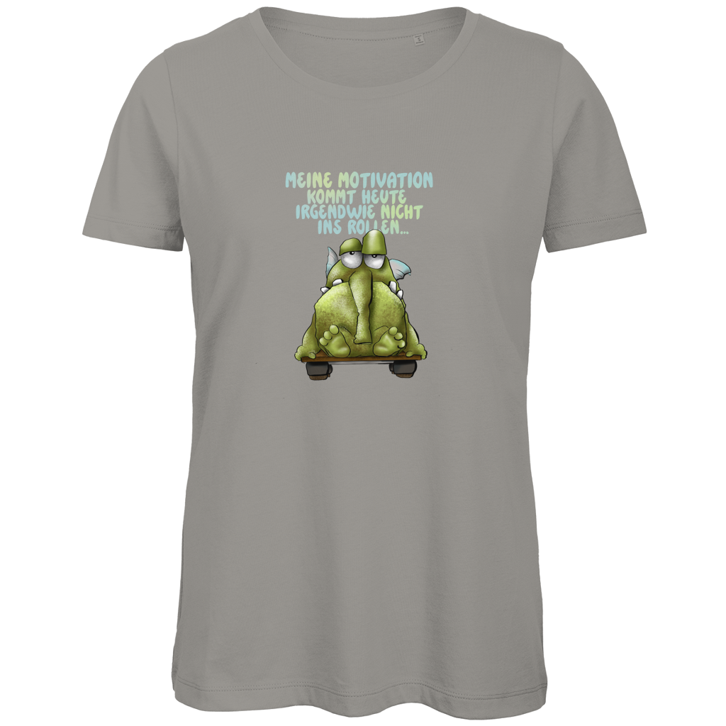 Damen Premium Bio T-Shirt Meine Motivation kommt heute irgendwie... Design 1