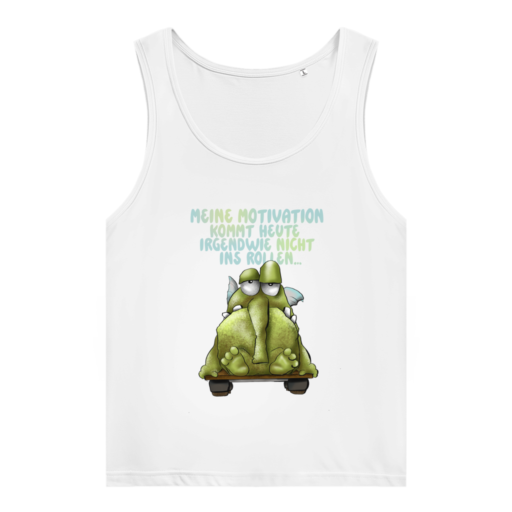 Damen Premium Organic Tank Top Meine Motivation kommt heute irgendwie... Design 1