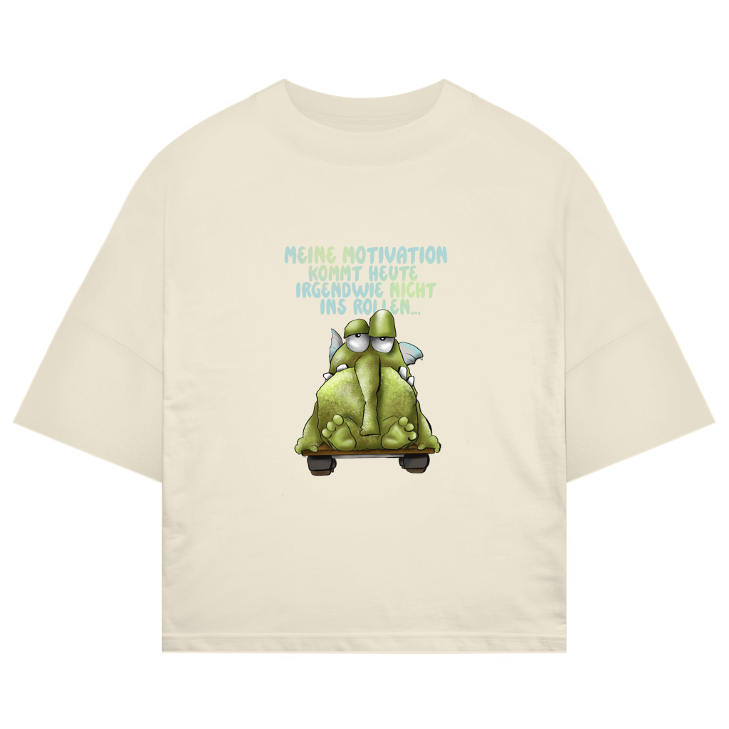 ST/ST Oversize T-Shirt Meine Motivation kommt heute irgendwie... Design 1