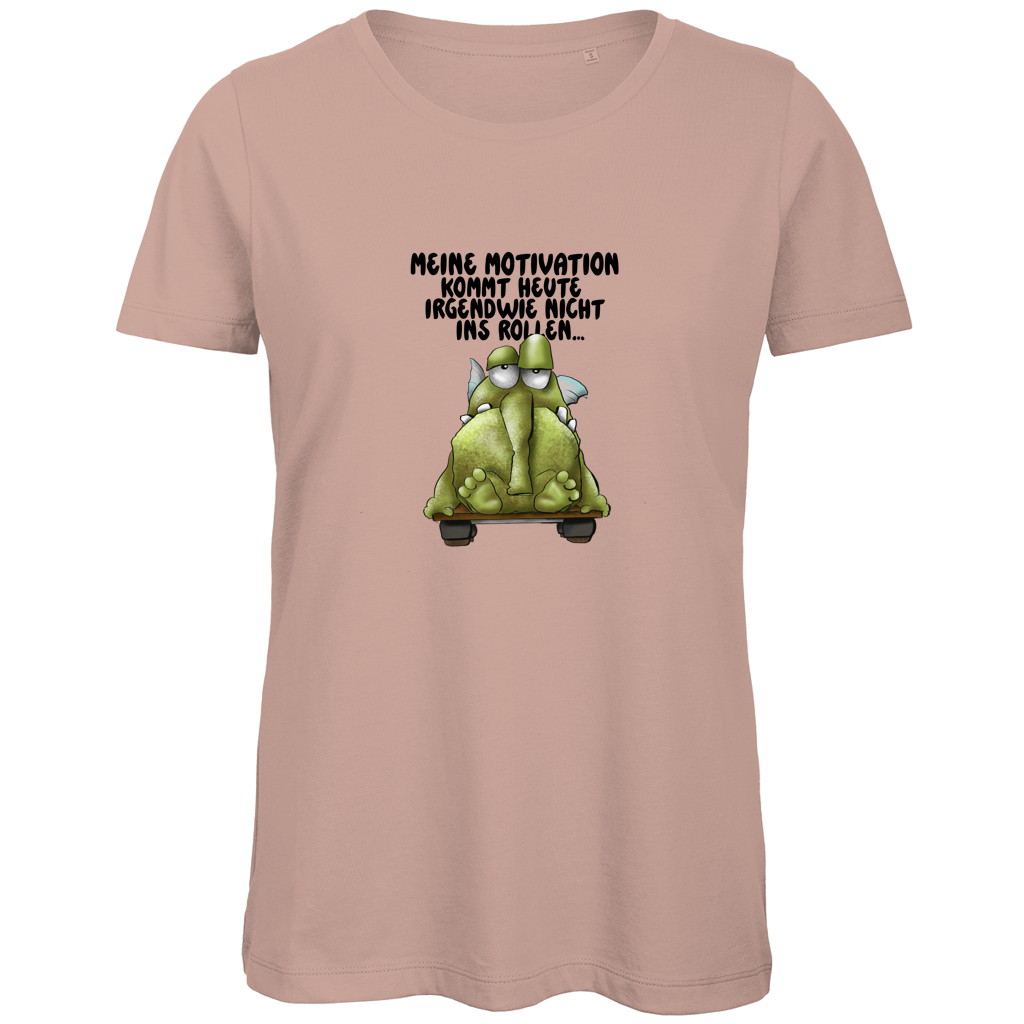 Damen Premium Bio T-Shirt Meine Motivation kommt heute irgendwie nicht... Design 2