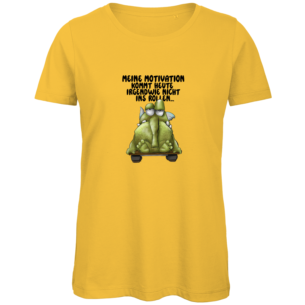 Damen Premium Bio T-Shirt Meine Motivation kommt heute irgendwie nicht... Design 2
