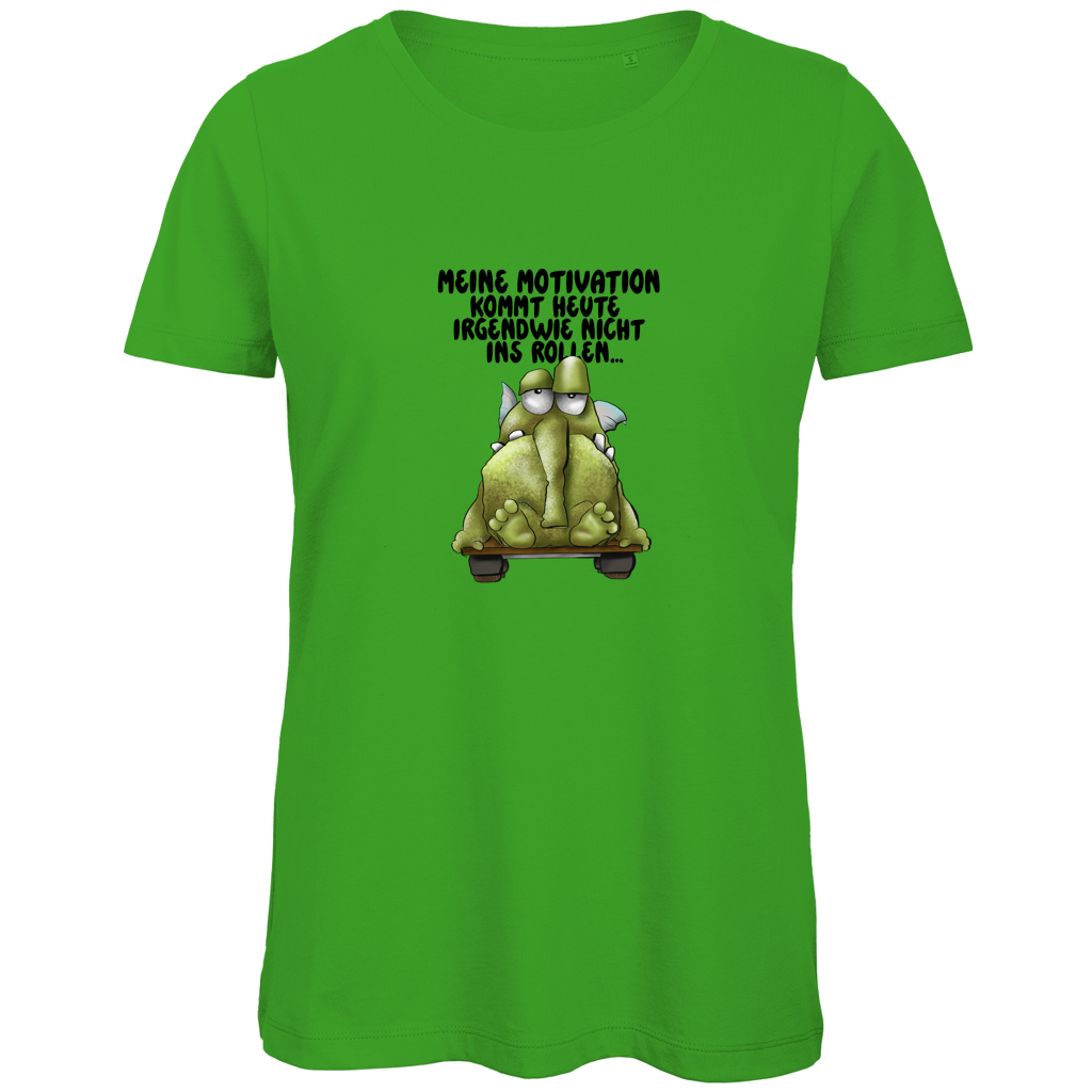Damen Premium Bio T-Shirt Meine Motivation kommt heute irgendwie nicht... Design 2
