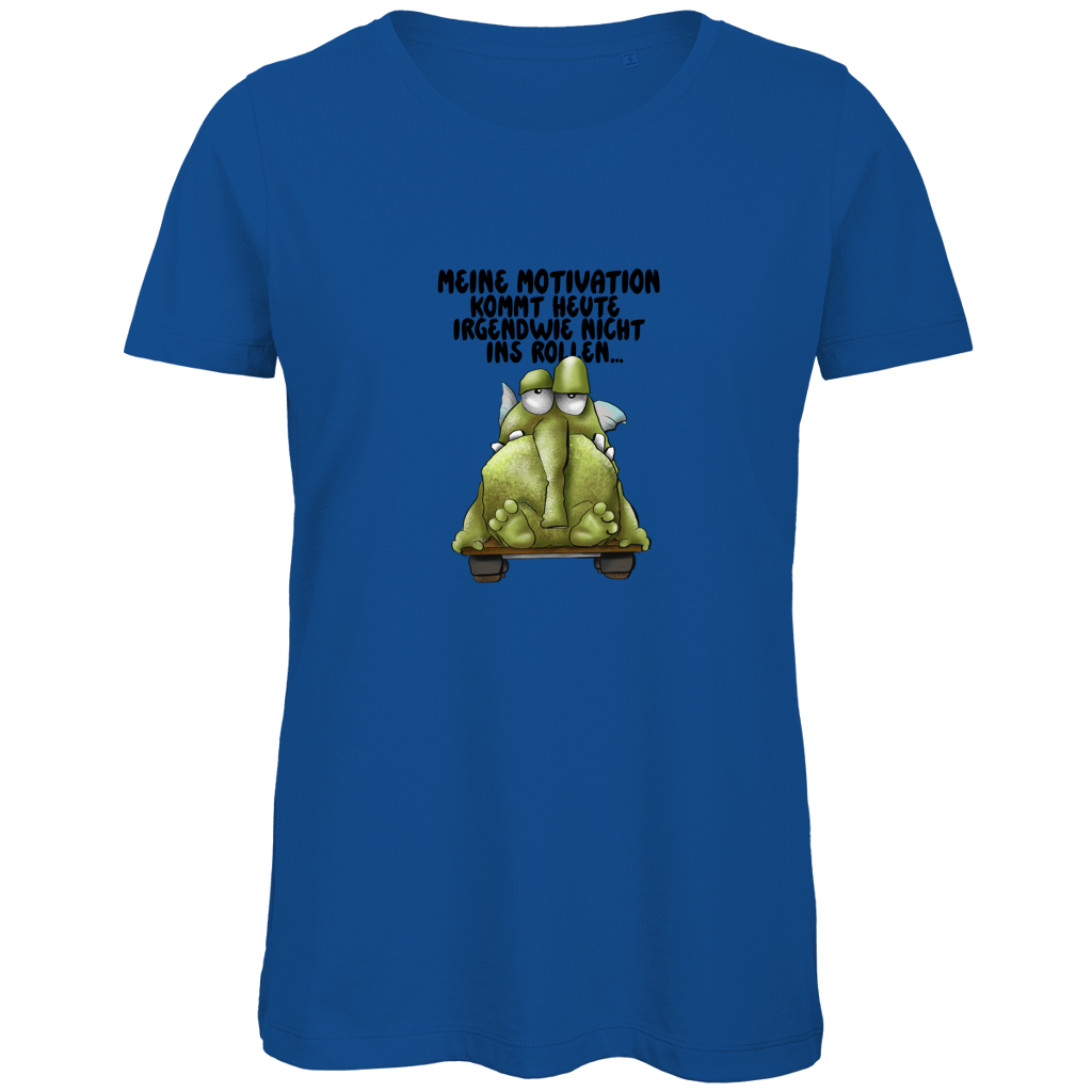 Damen Premium Bio T-Shirt Meine Motivation kommt heute irgendwie nicht... Design 2