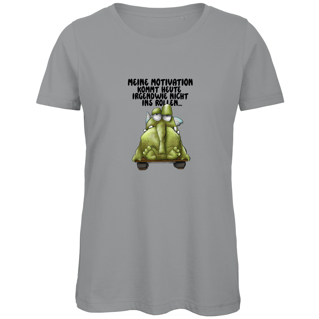 Damen Premium Bio T-Shirt Meine Motivation kommt heute irgendwie nicht... Design 2
