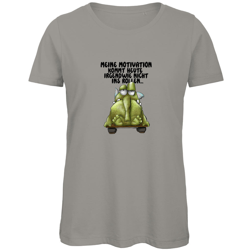 Damen Premium Bio T-Shirt Meine Motivation kommt heute irgendwie nicht... Design 2