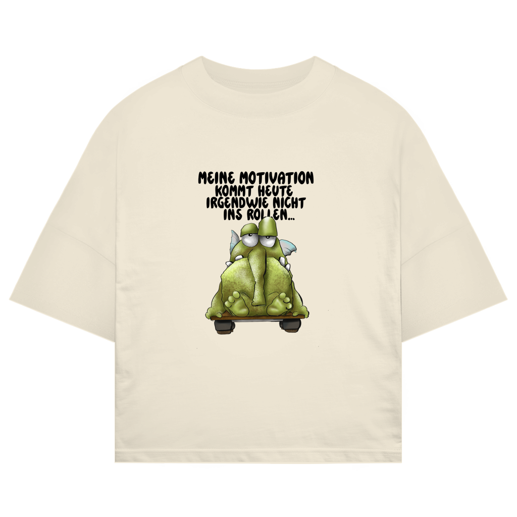 ST/ST Oversize T-Shirt Meine Motivation kommt heute irgendwie nicht... Design 2