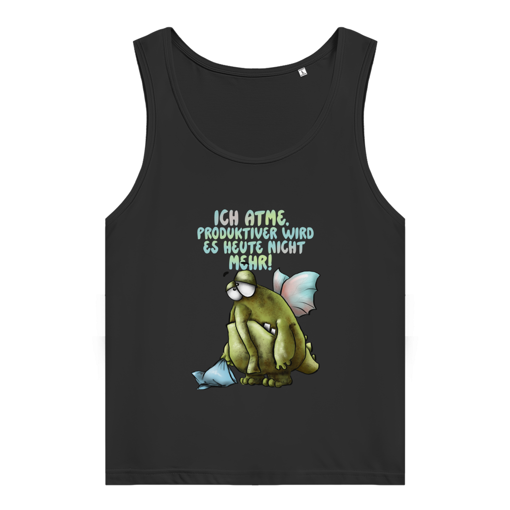 Damen Premium Organic Tank Top Ich atme. Produktiver wird es ... Design 1