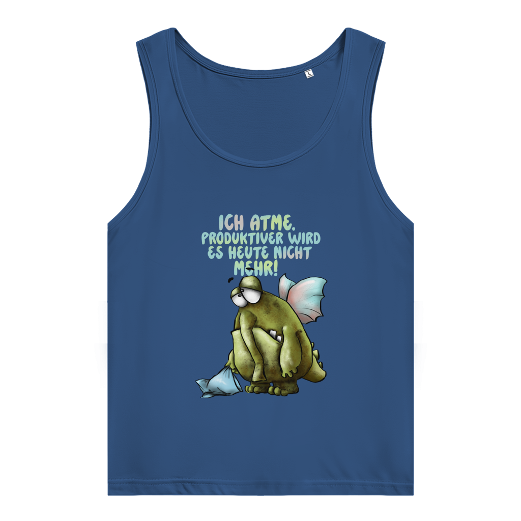 Damen Premium Organic Tank Top Ich atme. Produktiver wird es ... Design 1