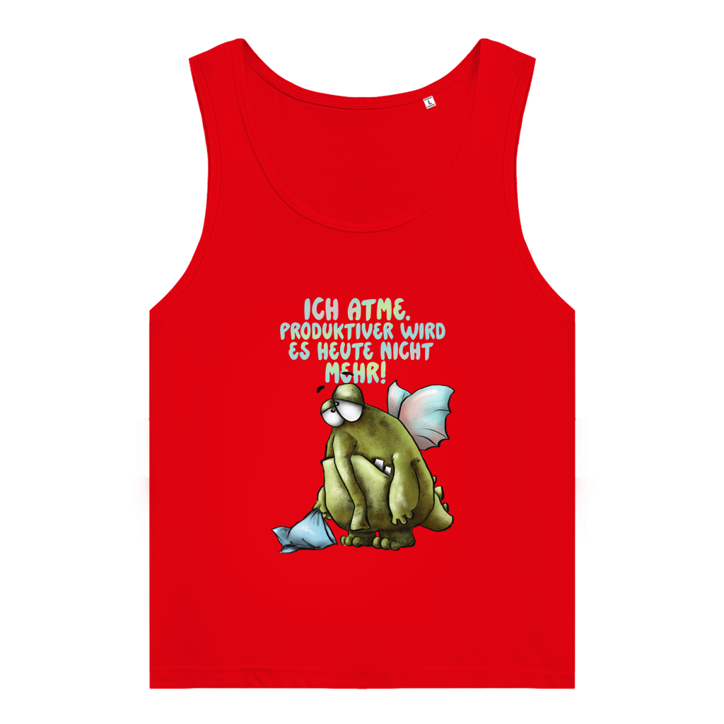 Damen Premium Organic Tank Top Ich atme. Produktiver wird es ... Design 1