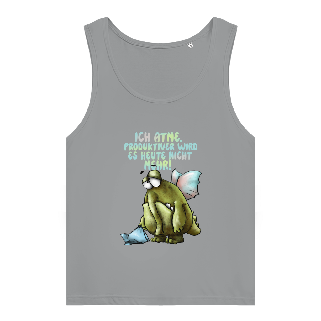 Damen Premium Organic Tank Top Ich atme. Produktiver wird es ... Design 1