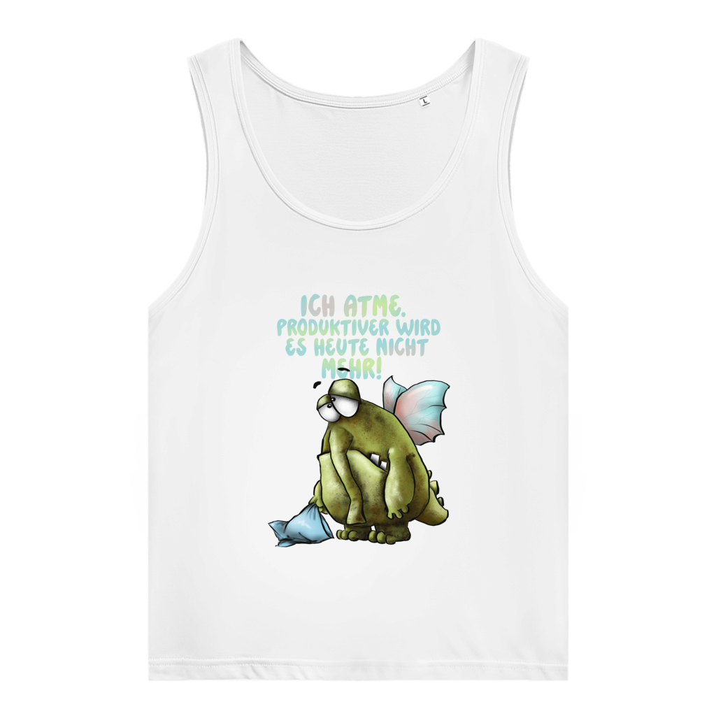 Damen Premium Organic Tank Top Ich atme. Produktiver wird es ... Design 1
