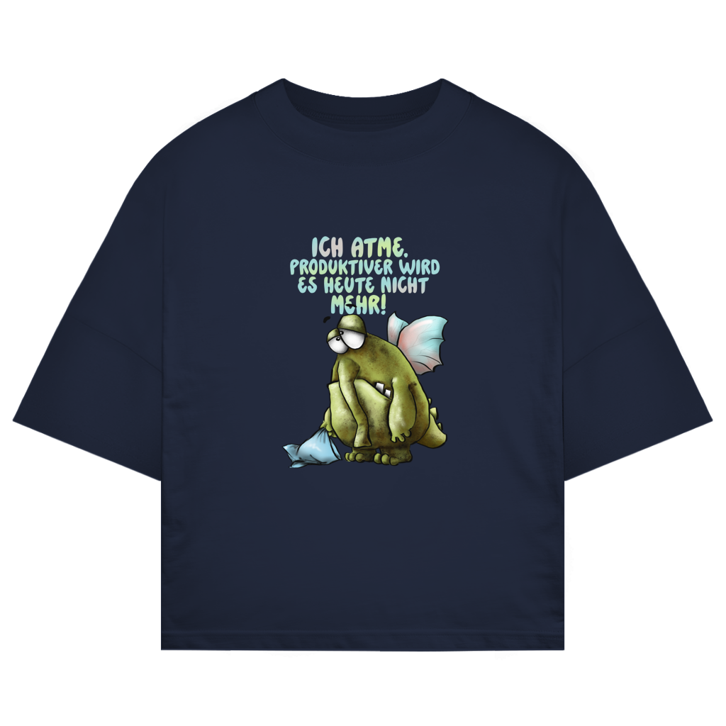 ST/ST Oversize T-Shirt Ich atme. Produktiver wird es ... Design 1