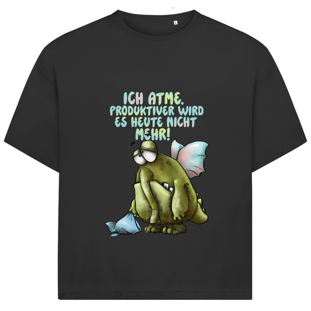 Jack and Jones Oversize T-Shirt Ich atme. Produktiver wird es ... Design 1