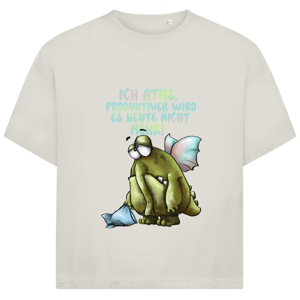 Jack and Jones Oversize T-Shirt Ich atme. Produktiver wird es ... Design 1