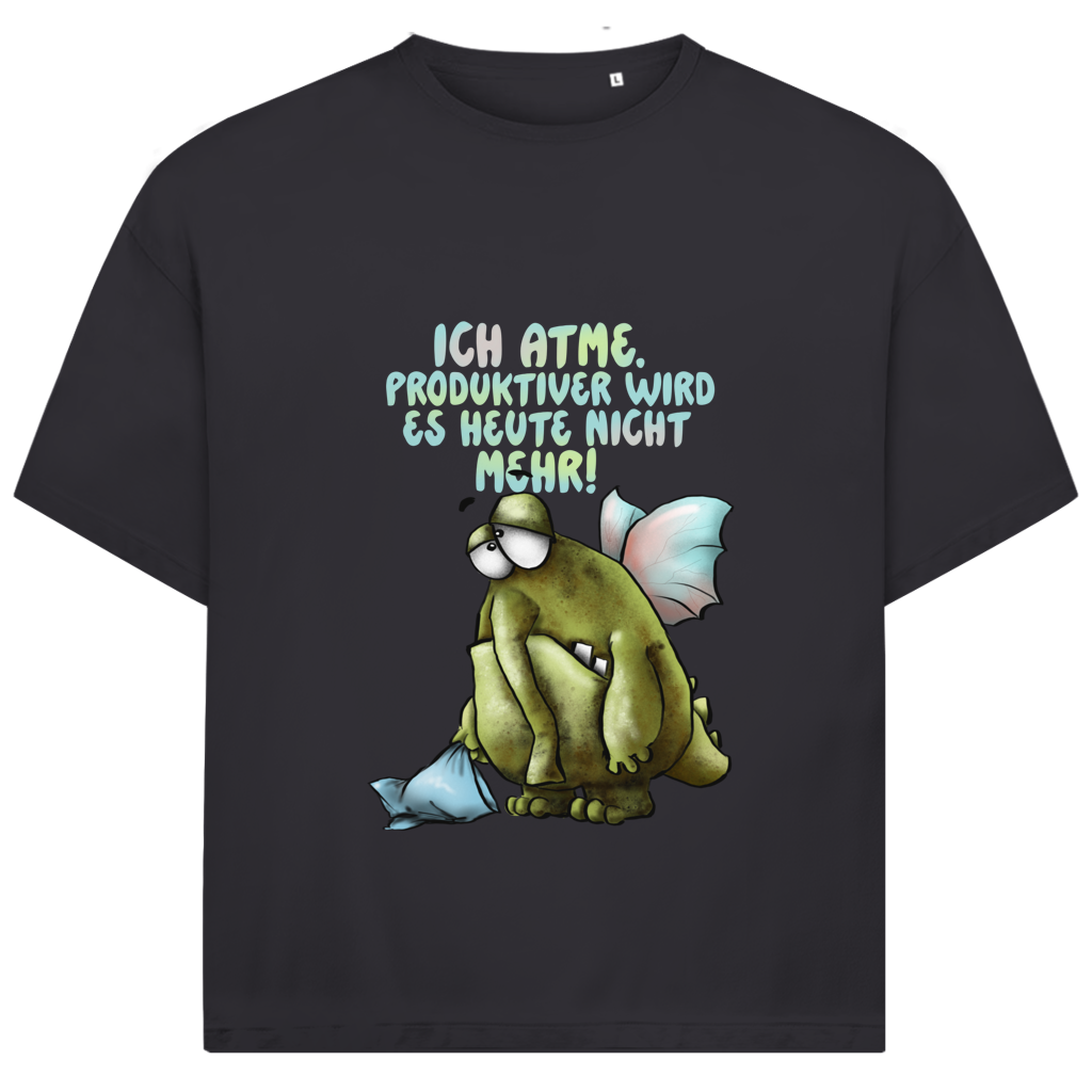 Jack and Jones Oversize T-Shirt Ich atme. Produktiver wird es ... Design 1