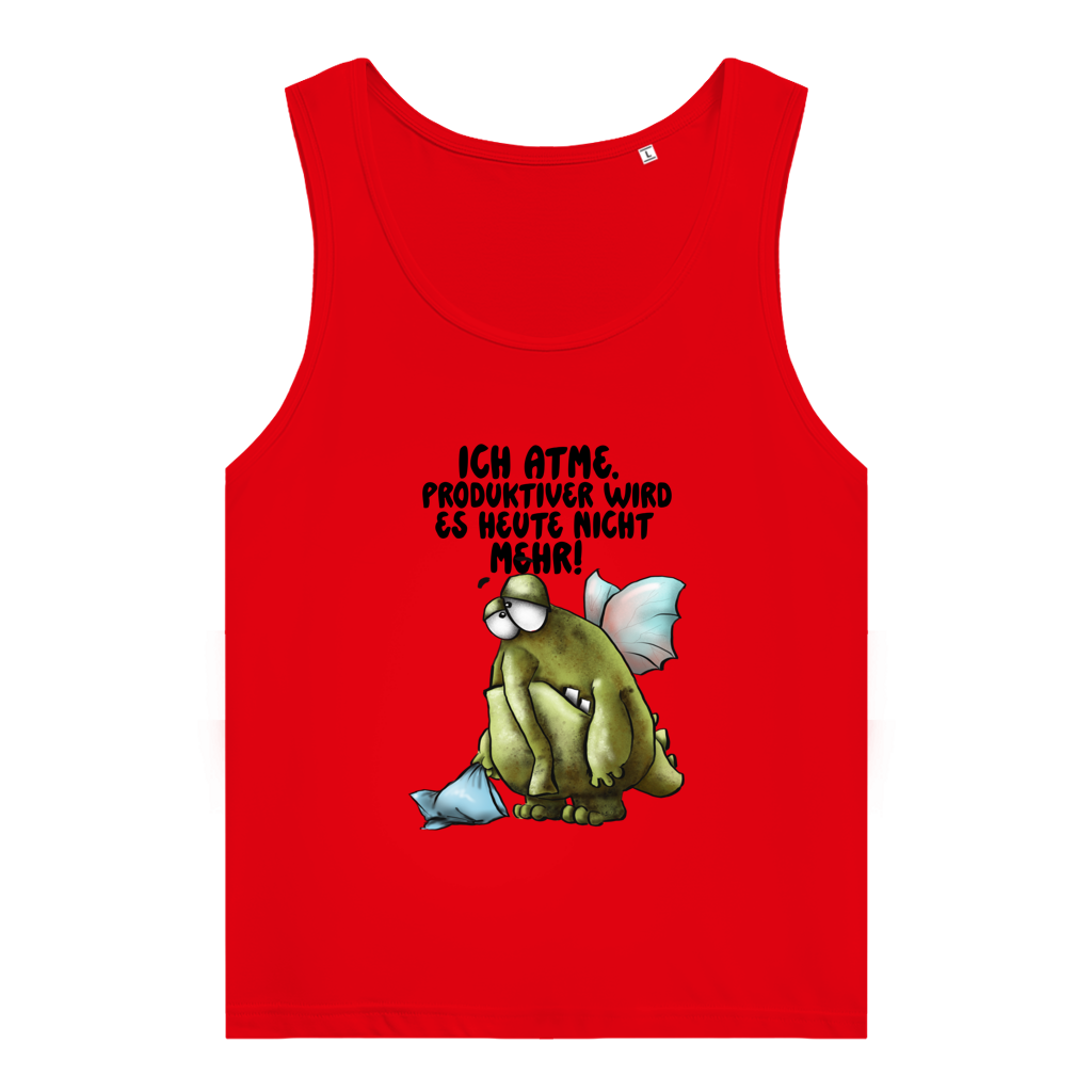 Damen Premium Organic Tank Top Ich atme. Produktiver wird es heute ... Design 2