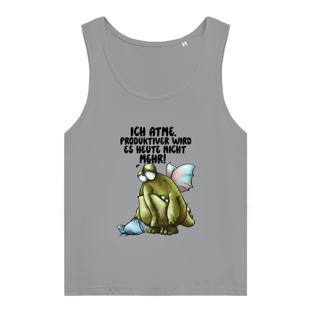 Damen Premium Organic Tank Top Ich atme. Produktiver wird es heute ... Design 2