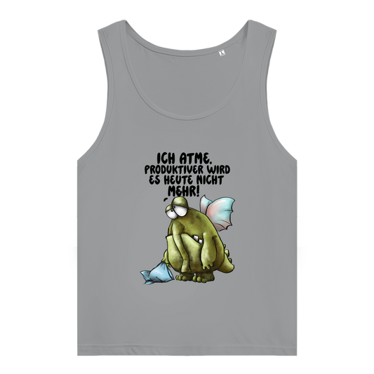 Damen Premium Organic Tank Top Ich atme. Produktiver wird es heute ... Design 2