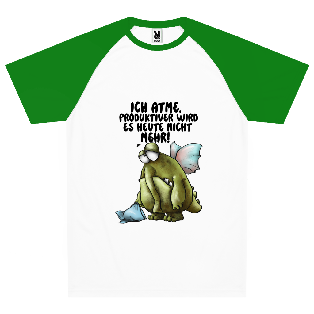 Team Trikot Ich atme. Produktiver wird es heute ... Design 2