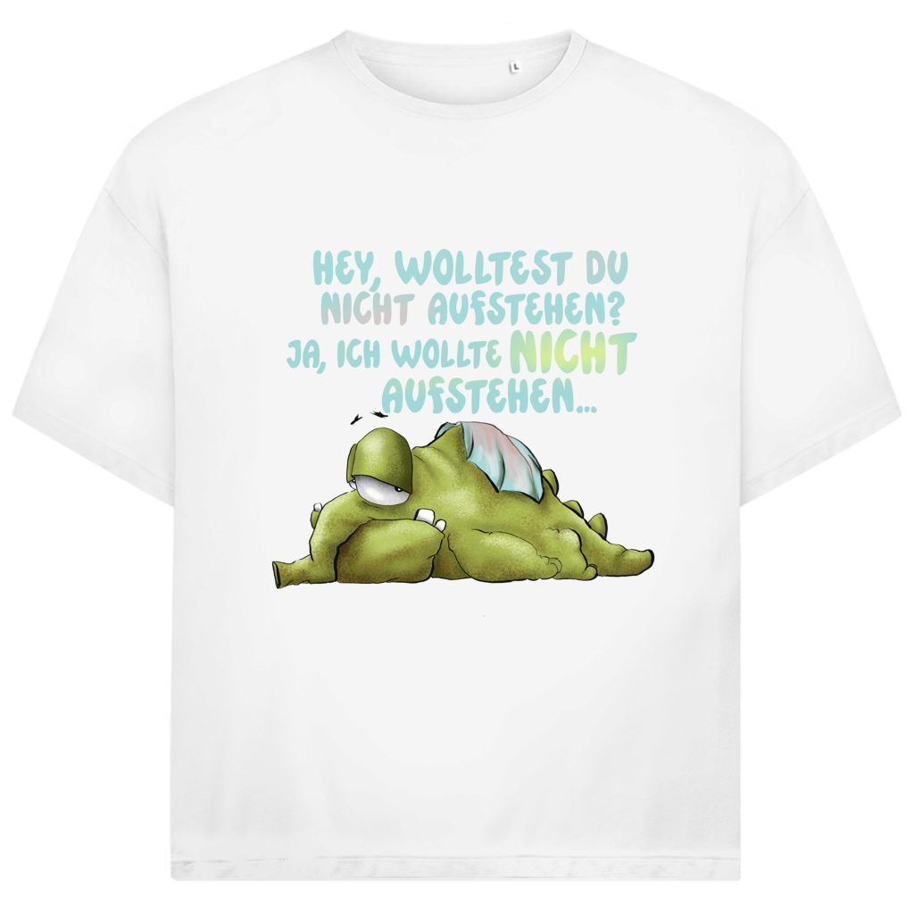 Jack and Jones Oversize T-Shirt Hey, wolltest du nicht aufstehen? Design 1