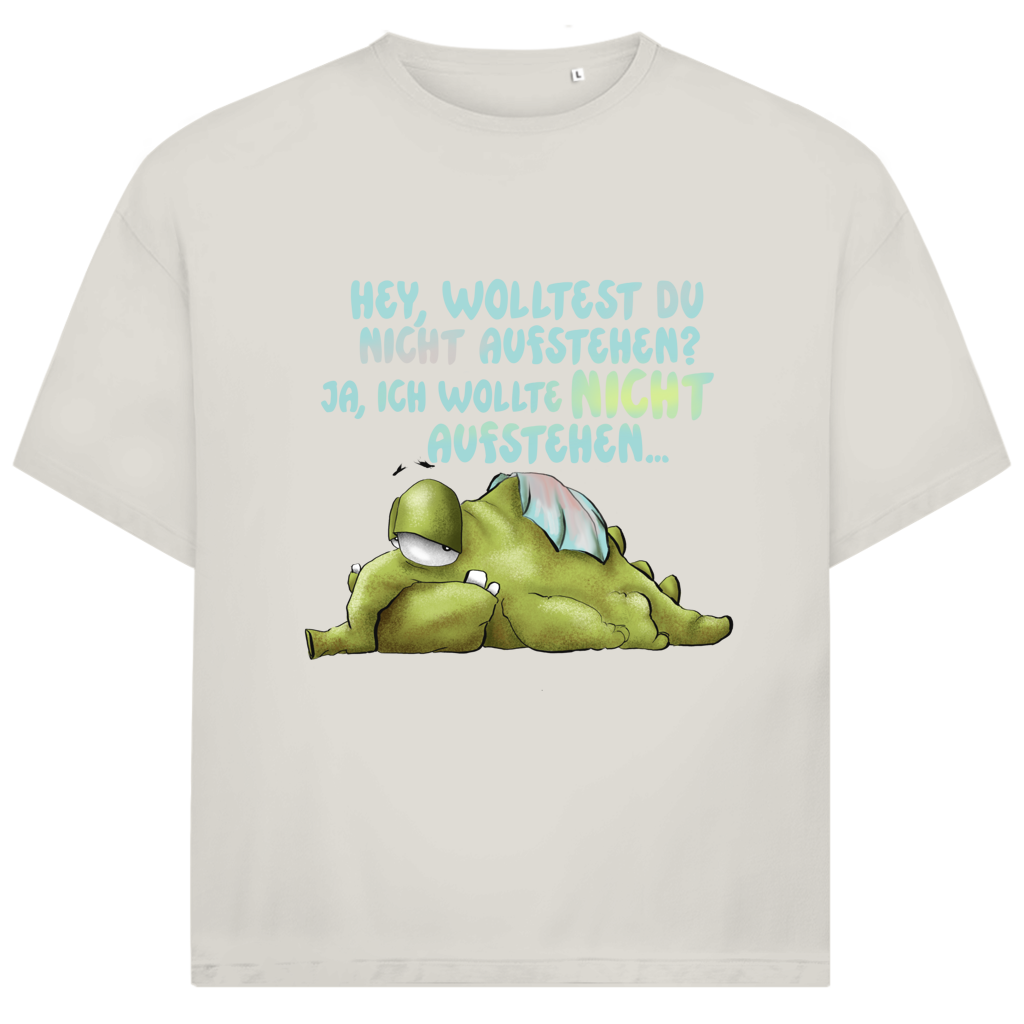 Jack and Jones Oversize T-Shirt Hey, wolltest du nicht aufstehen? Design 1