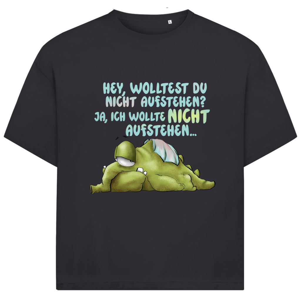 Jack and Jones Oversize T-Shirt Hey, wolltest du nicht aufstehen? Design 1