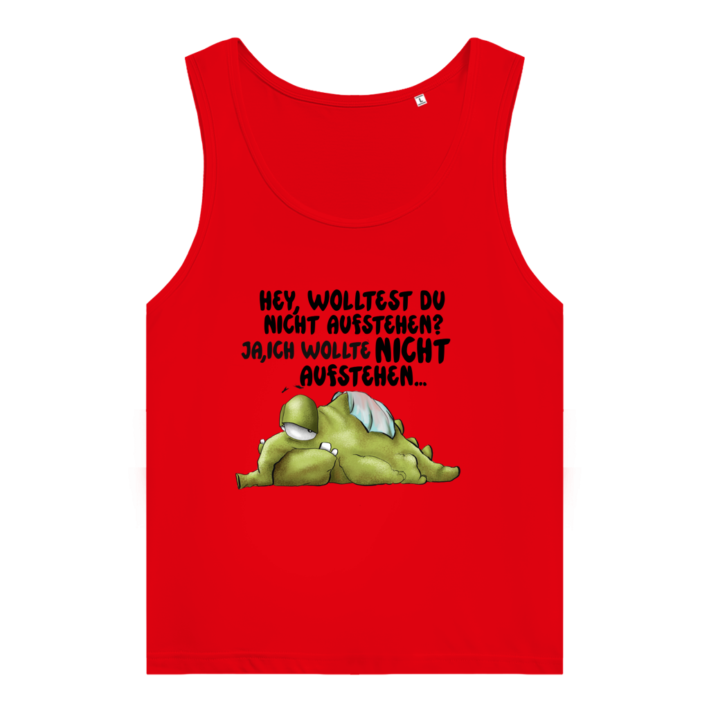 Damen Premium Organic Tank Top Hey, wolltest du nicht aufstehen? Deisgn 2
