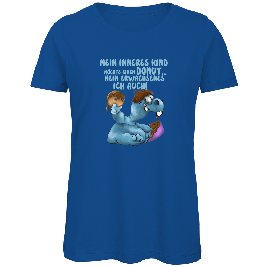 Damen Premium Bio T-Shirt Mein inneres Kind möchte einen Donut... Design 1