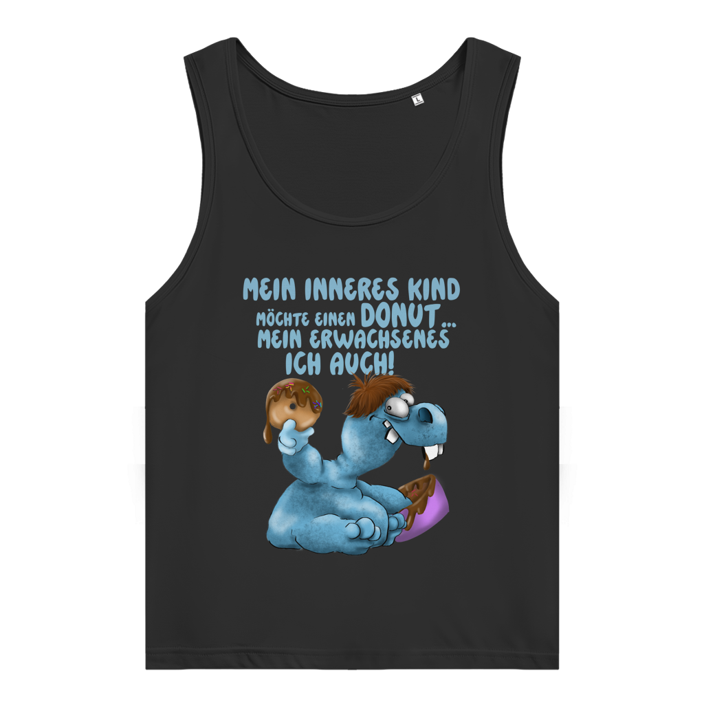 Damen Premium Organic Tank Top Mein inneres Kind möchte einen Donut... Design 1