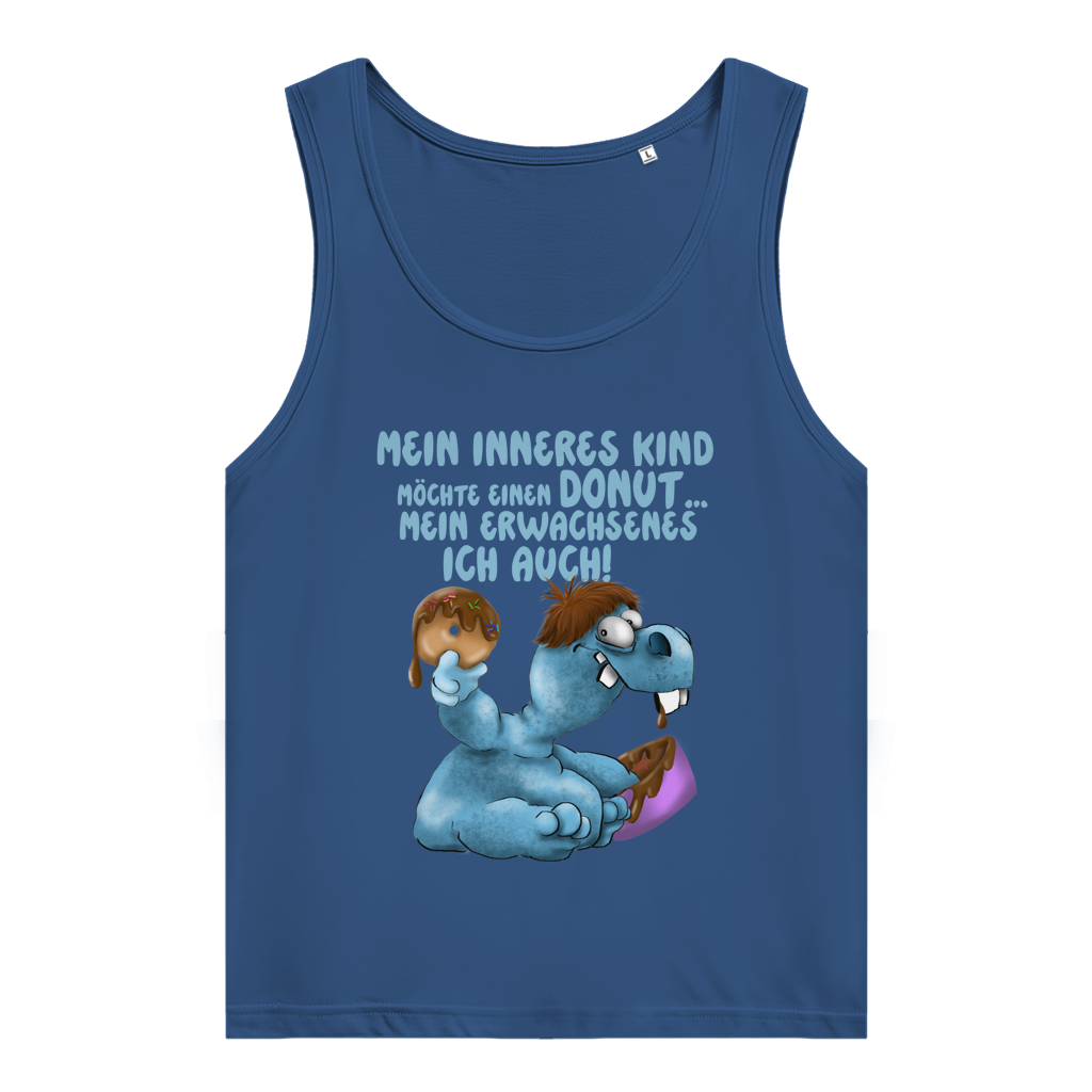 Damen Premium Organic Tank Top Mein inneres Kind möchte einen Donut... Design 1