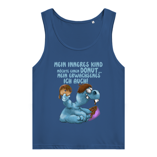 Damen Premium Organic Tank Top Mein inneres Kind möchte einen Donut... Design 1