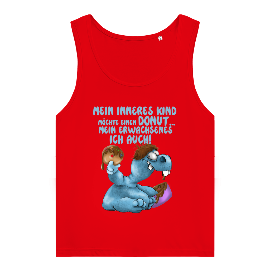 Damen Premium Organic Tank Top Mein inneres Kind möchte einen Donut... Design 1