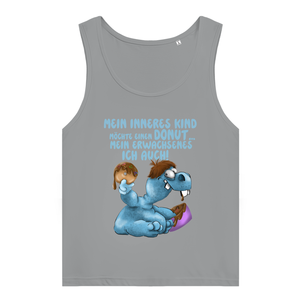 Damen Premium Organic Tank Top Mein inneres Kind möchte einen Donut... Design 1