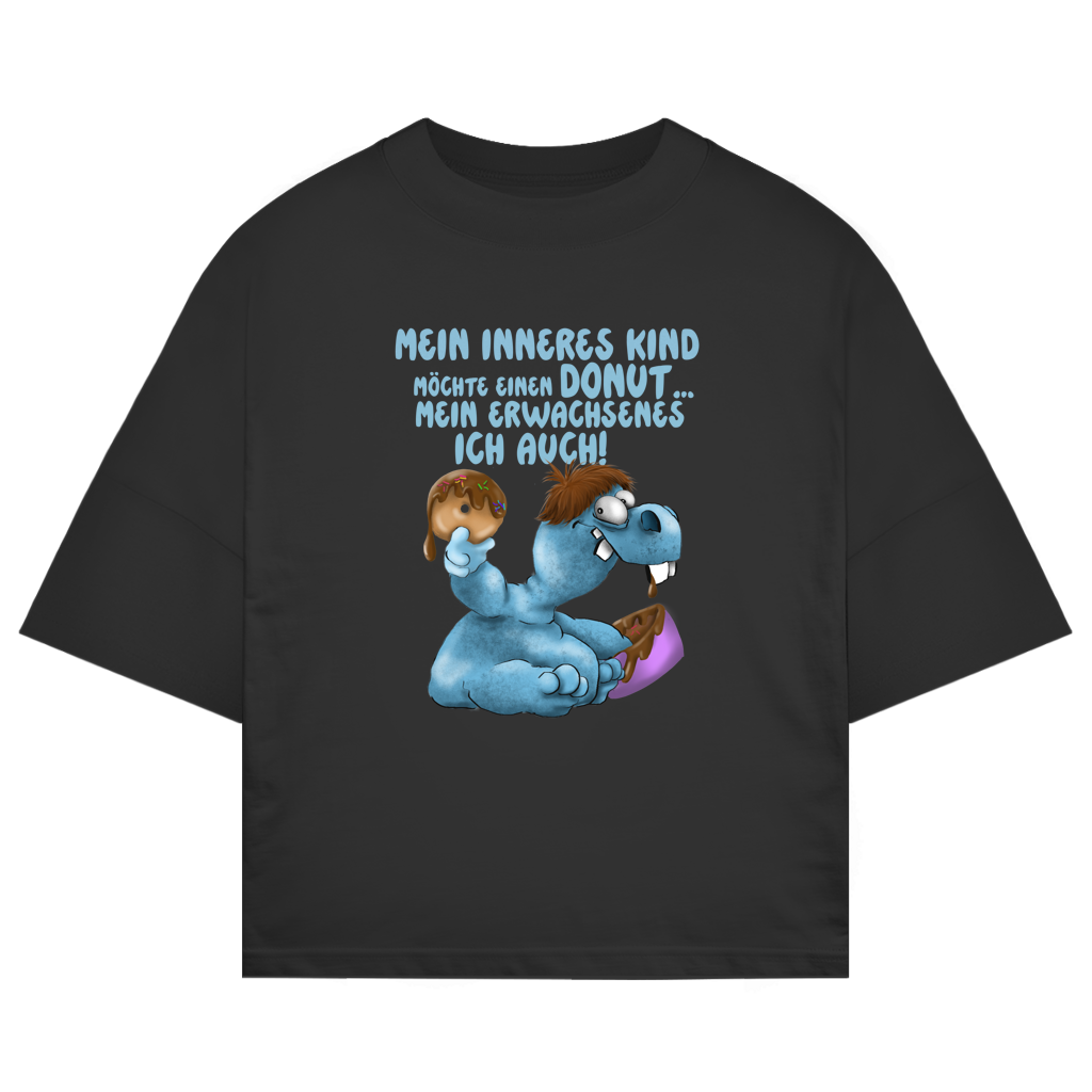 ST/ST Oversize T-Shirt Mein inneres Kind möchte einen Donut... Design 1
