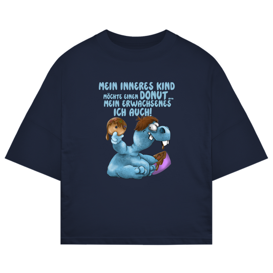 ST/ST Oversize T-Shirt Mein inneres Kind möchte einen Donut... Design 1