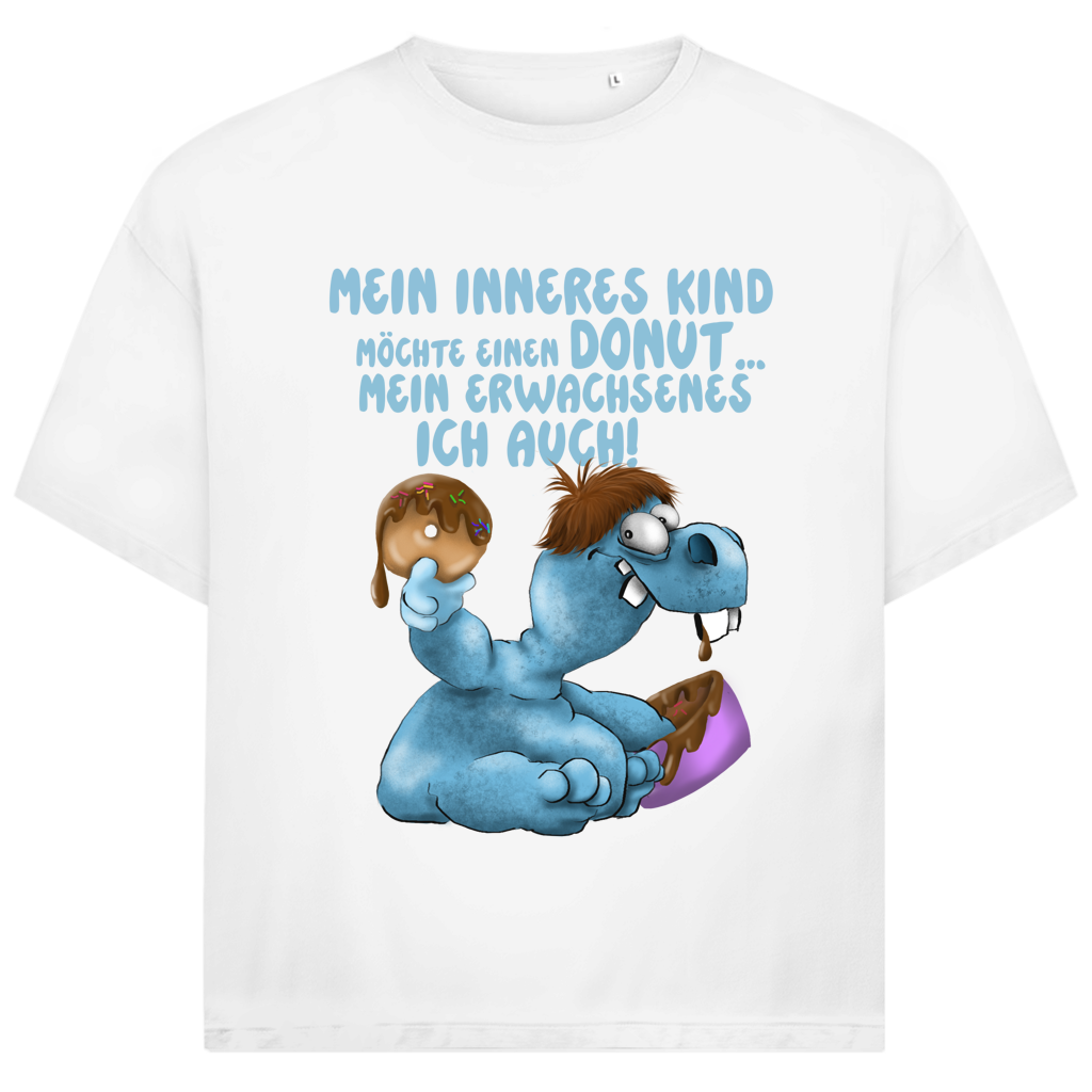 Jack and Jones Oversize T-Shirt Mein inneres Kind möchte einen Donut... Design 1