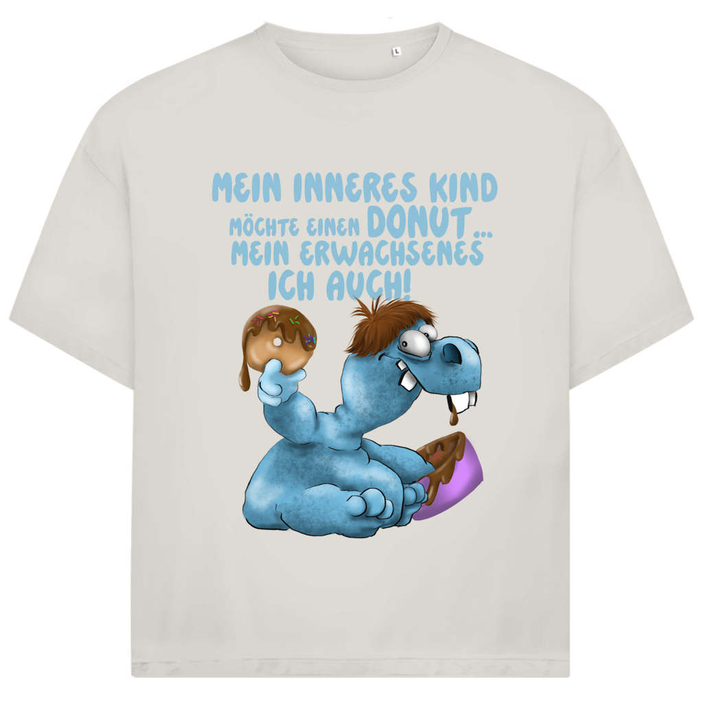 Jack and Jones Oversize T-Shirt Mein inneres Kind möchte einen Donut... Design 1