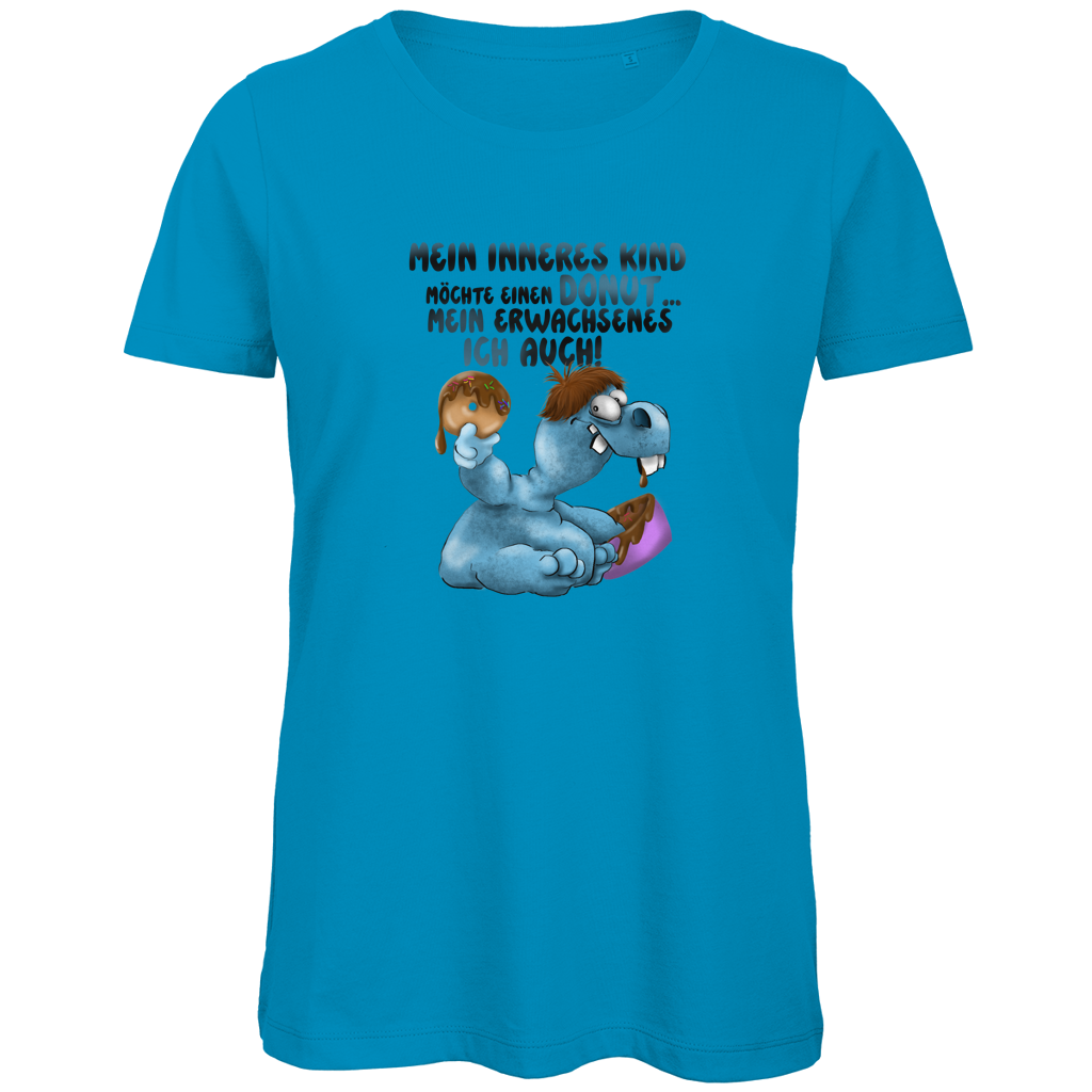 Damen Premium Bio T-Shirt Mein inneres Kind möchte einen Donut... Design 2