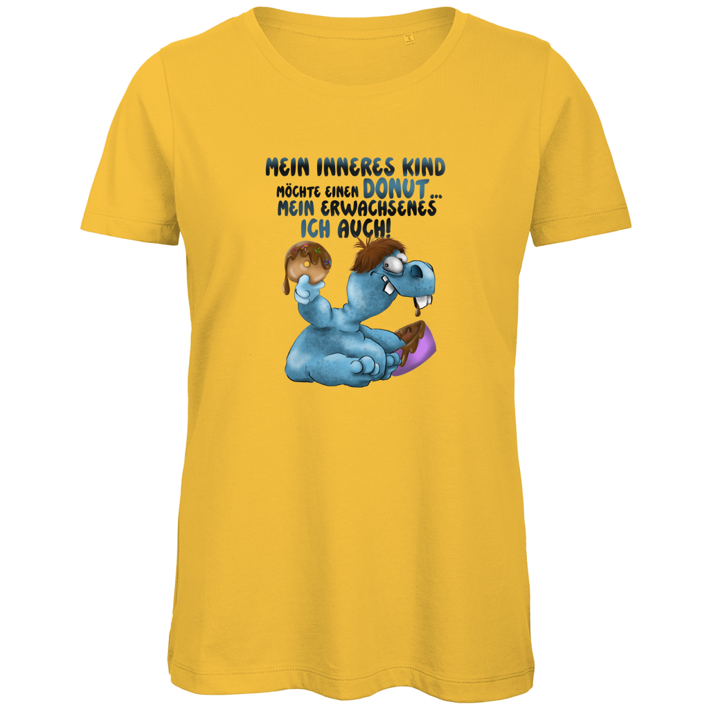 Damen Premium Bio T-Shirt Mein inneres Kind möchte einen Donut... Design 2