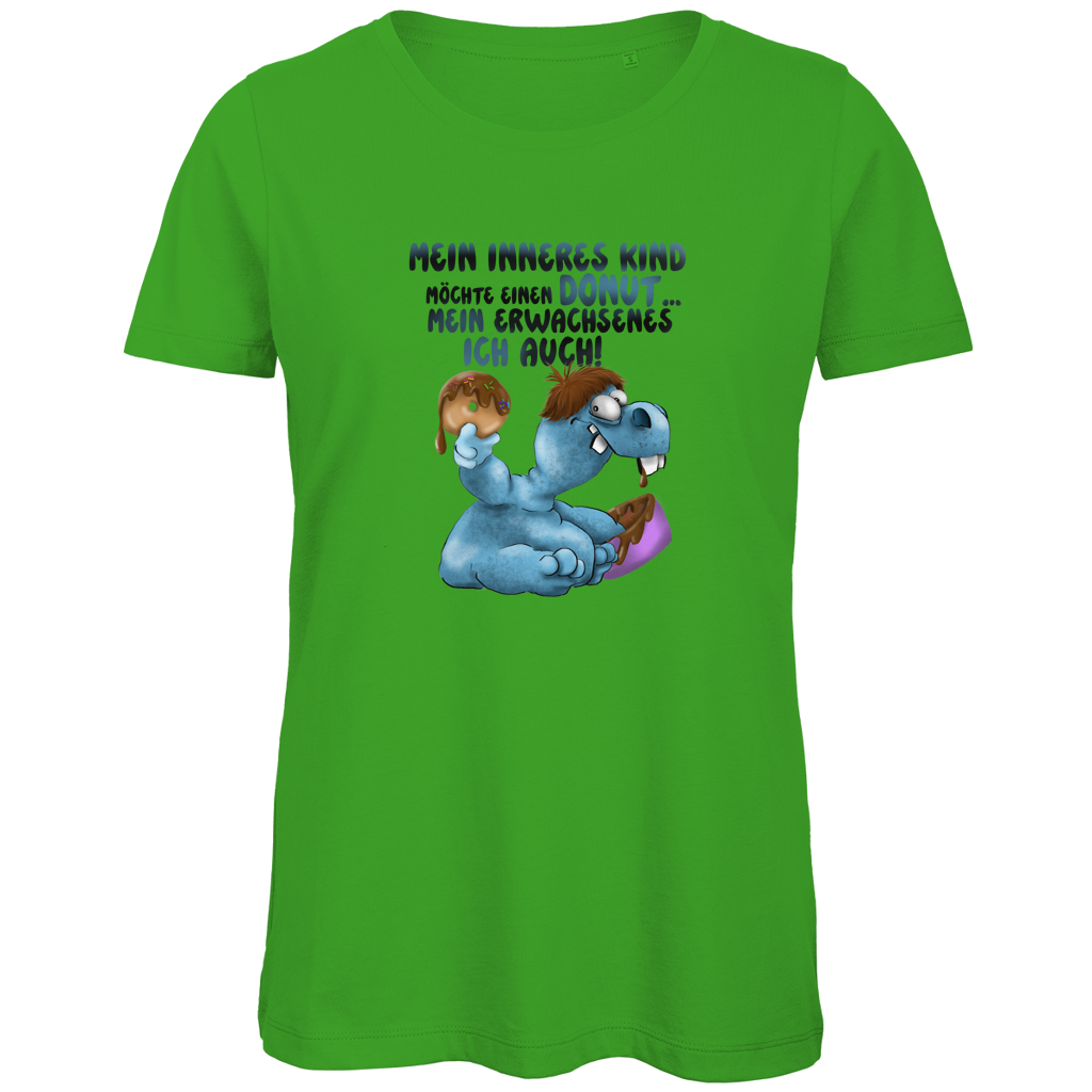 Damen Premium Bio T-Shirt Mein inneres Kind möchte einen Donut... Design 2