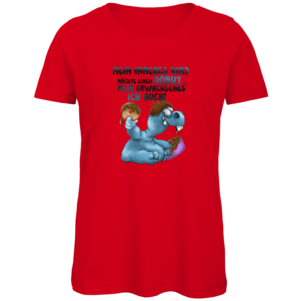 Damen Premium Bio T-Shirt Mein inneres Kind möchte einen Donut... Design 2
