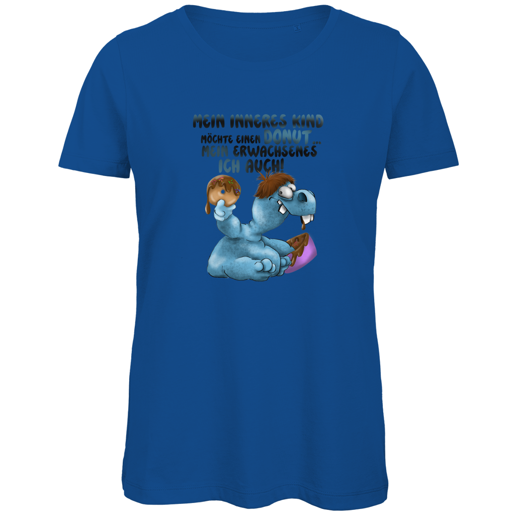 Damen Premium Bio T-Shirt Mein inneres Kind möchte einen Donut... Design 2